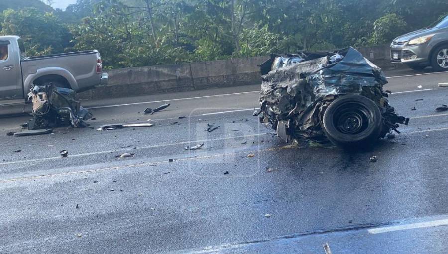 ¡Brutal choque! Un muerto y dos heridos deja accidente en la carretera CA-5
