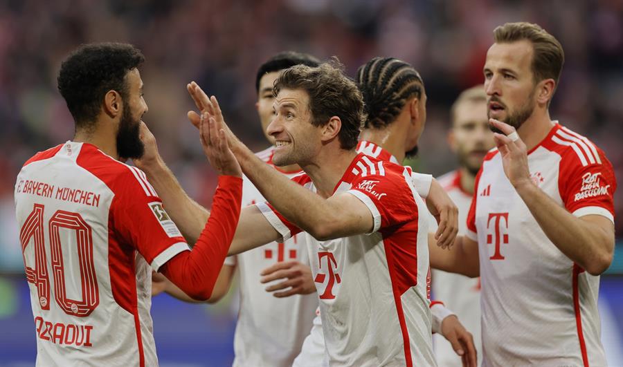 Tras derrotar al Darmstadt, el Bayern Múnich consiguió su séptimo triunfo en la Bundesliga y suma 23 puntos en la temporada 2023-2024.