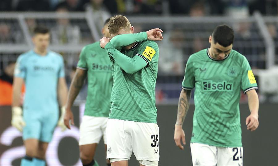 El Newcastle se queda en el fondo del grupo F con cuatro puntos, por debajo del AC Milan con cinco.