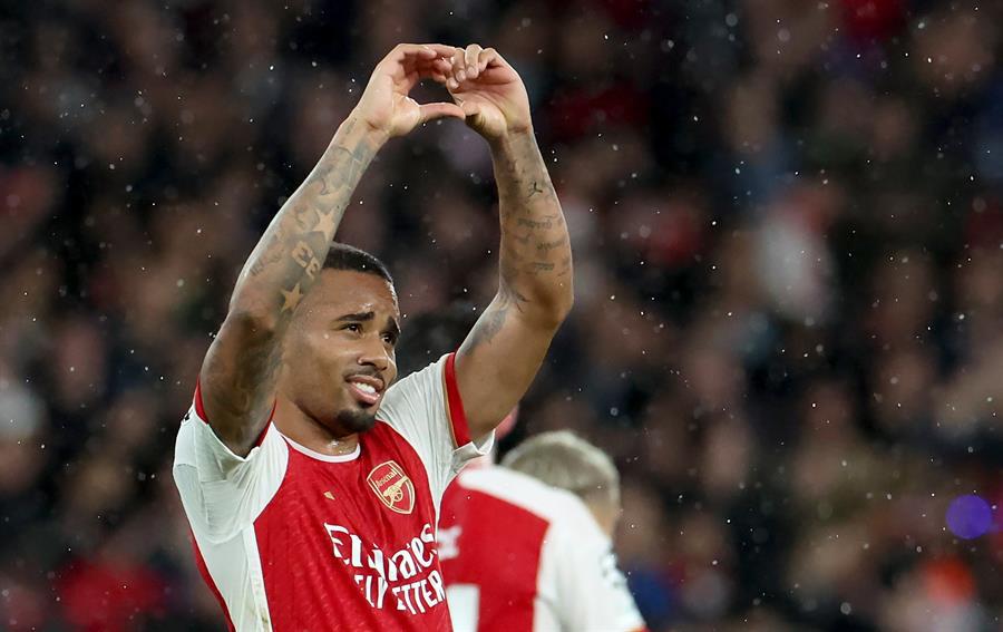 Gabriel Jesús marcó su diana en el minuto 38 del encuentro.