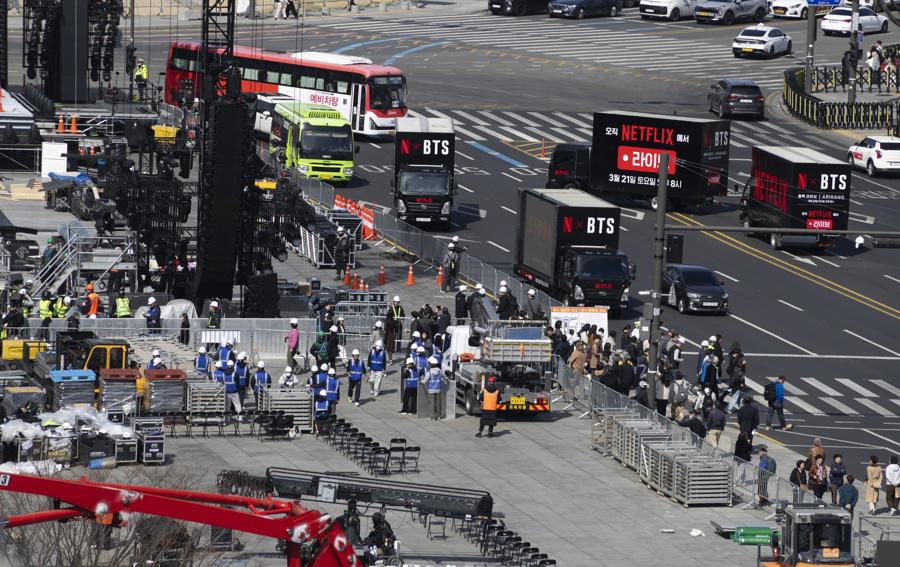 Escenario, seguridad, expectación: todo listo para el concierto de BTS