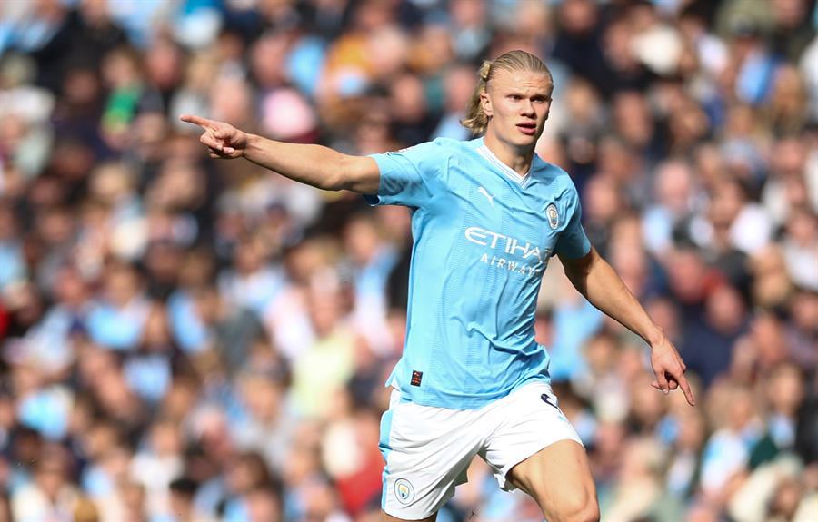 Haaland lleva ocho goles tras seis partidos disputados en el inicio de la Premier League.