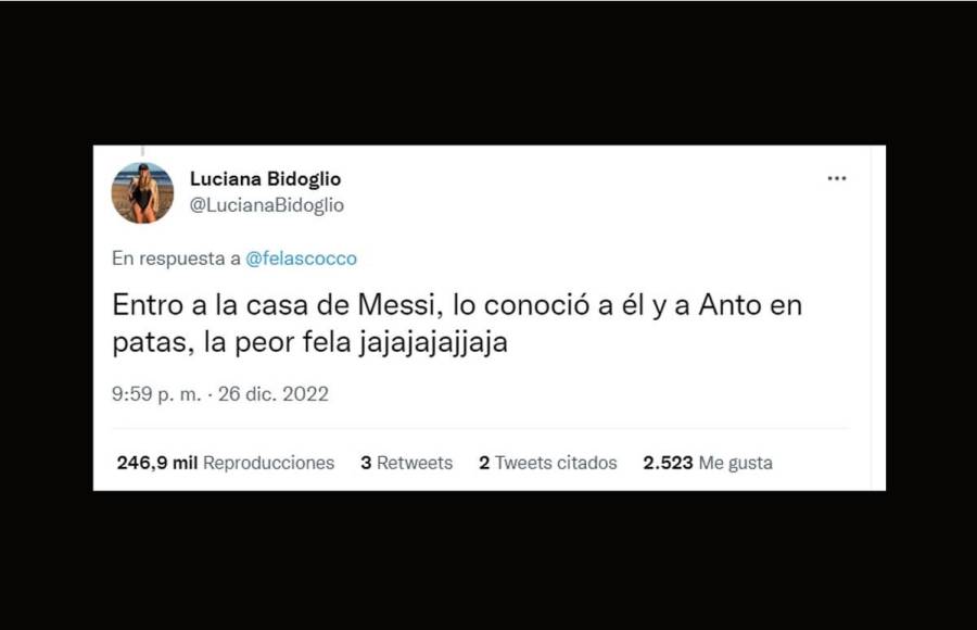 @felascocco es fanático de Messi y ahora objeto de memes y burlas de sus amigos y conocidos, reconoce que de haber estado allí, se hubiese congelado: “Me hubiese shockeado y hubiese llorado, pero seguro le hubiera agradecido y nada, decirle que es el mejor de los tiempos”.