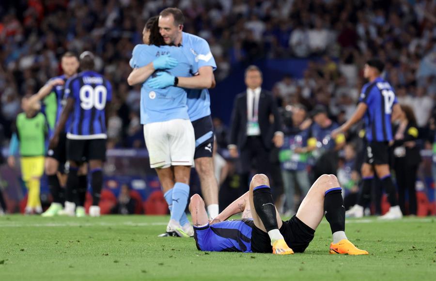 Dolorosas imágenes del Inter tras perder la final de la Champions