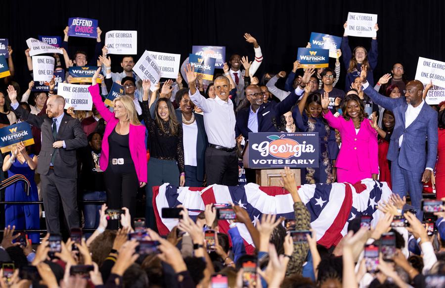 Obama impulsa la campaña demócrata en el estado clave de Georgia