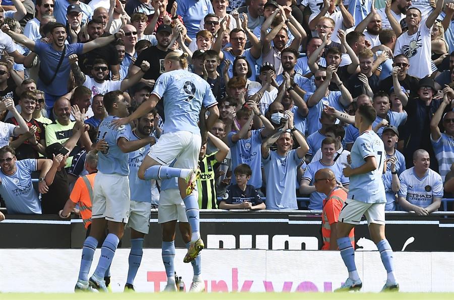 Manchester City goleó sin problemas al Bournemouth en la segunda jornada de la Premier League
