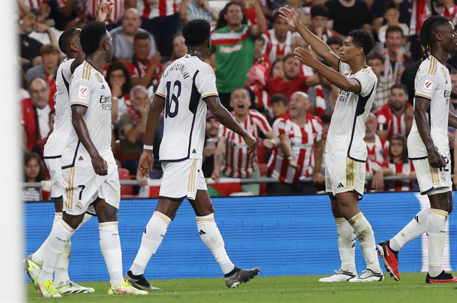 Real Madrid cumple y doblega al Athletic Club en su debut en La Liga