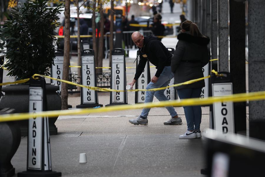 Las tres palabras grabadas en las balas utilizadas para matar al ejecutivo en Nueva York