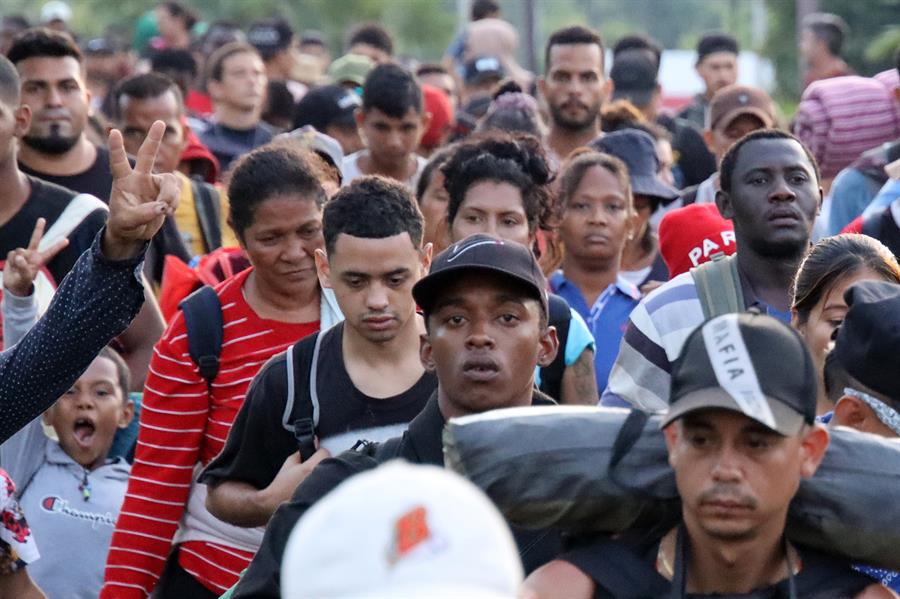 Miles de migrantes arman nueva caravana hacia EEUU en el sur de México