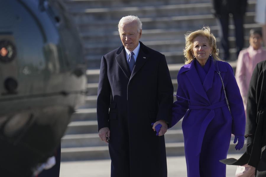 Joe Biden y su esposa, Jill Biden.