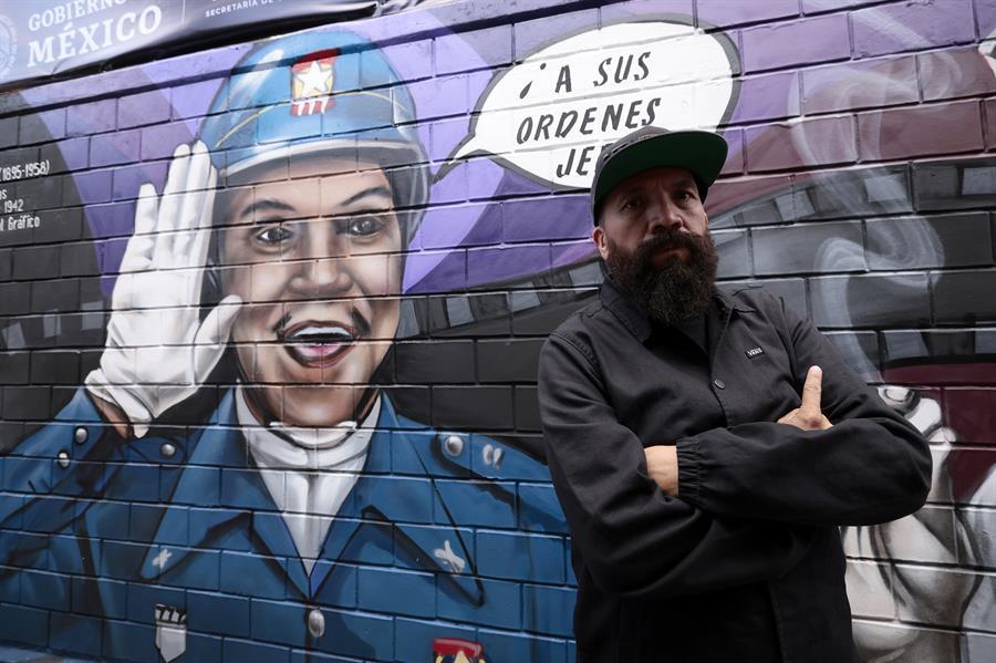 Celebran 113 años de ‘Cantinflas’ con mural y recorrido turístico por la Ciudad de México