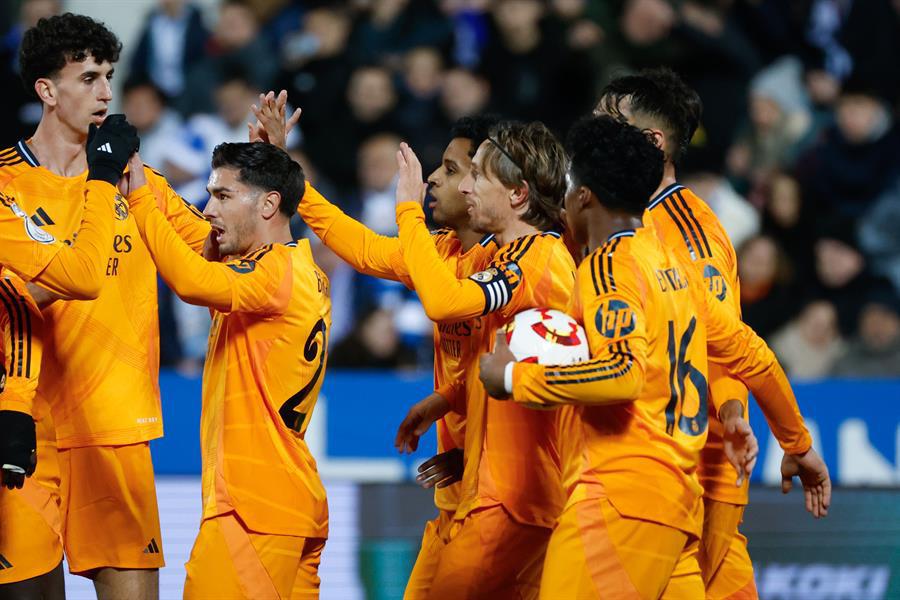Luka Modric fue el anotador del primer gol del Real Madrid ante Leganés.