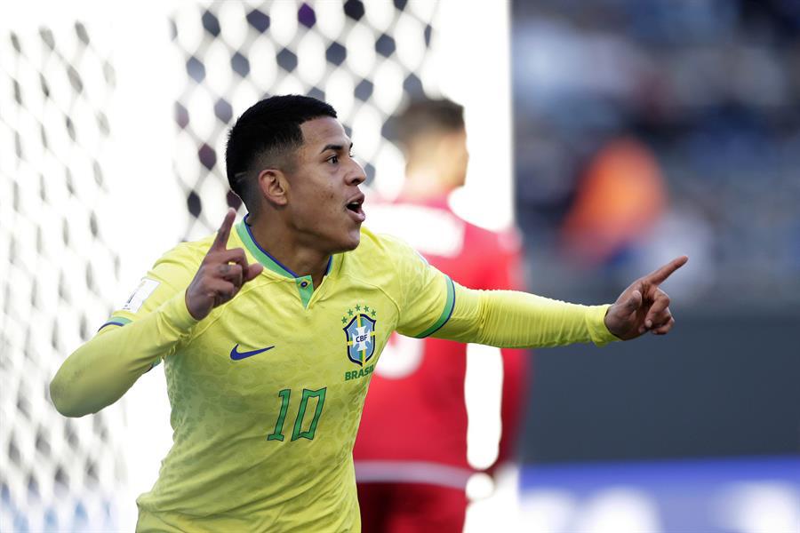 Mundial Sub-20: Brasil golea a Túnez y avanza a los cuartos de final