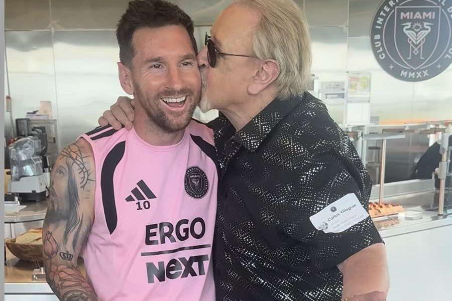 Carlos Villagrán sobre su encuentro con Messi: En Argentina, se besan los hombres