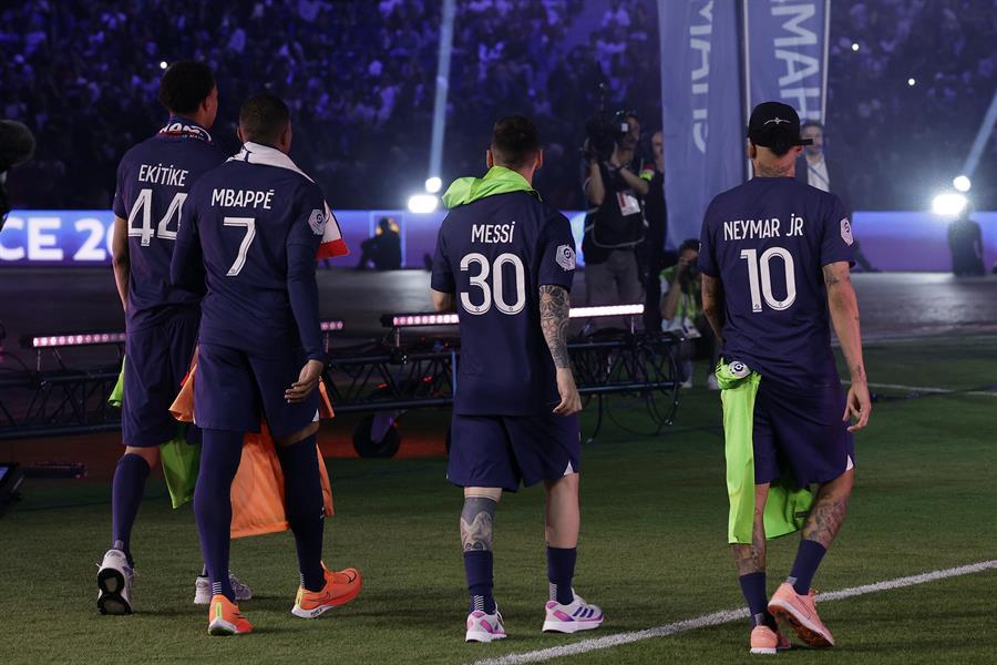 Messi se despidió del PSG tras disputar la última jornada de la Ligue 1 de Francia.