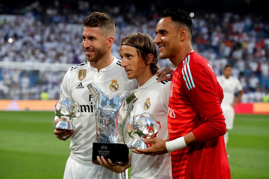 Luka Modric se reune con Sergio Ramos y Keylor Navas en París