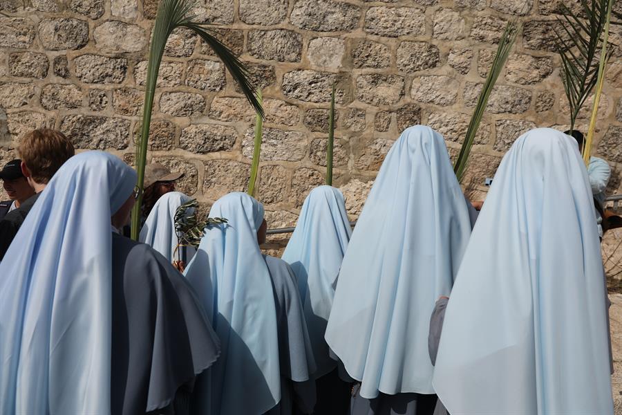 Jerusalén se llena de peregrinos en el primer Domingo de Ramos pospandemia