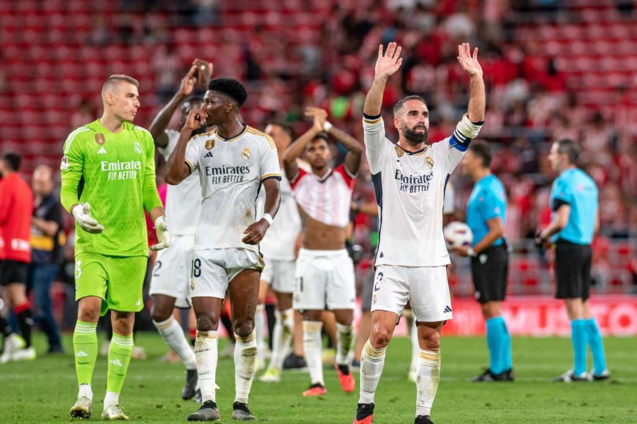 Real Madrid cumple y doblega al Athletic Club en su debut en La Liga