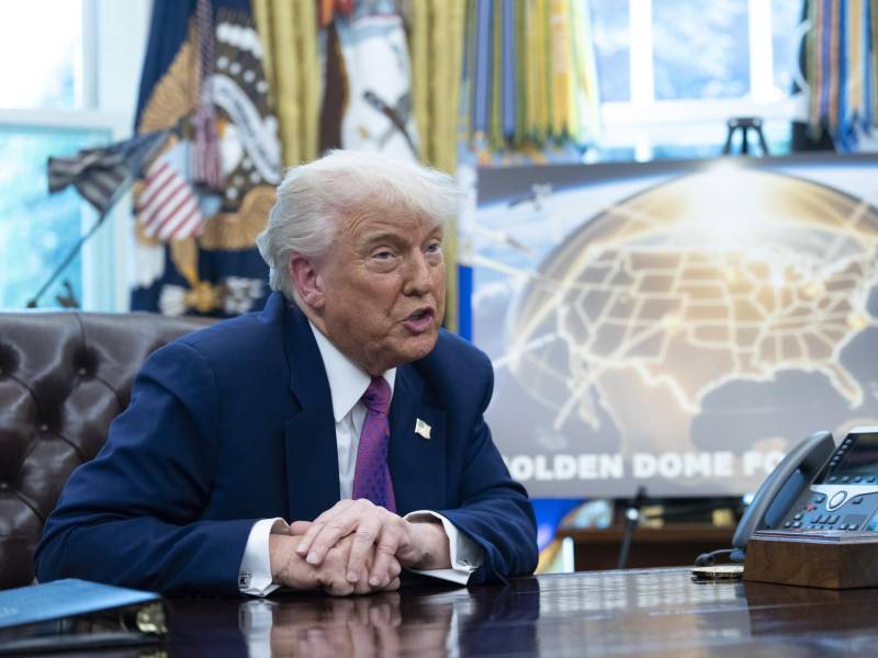 El presidente estadounidense, Donald Trump, anunció este martes la construcción de la 'cúpula dorada' para proteger el país.