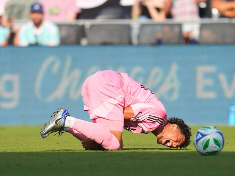 David Ruiz se lesionó en el partido de Inter Miami ante Cavalier por la Copa de Campeones de Concacaf.