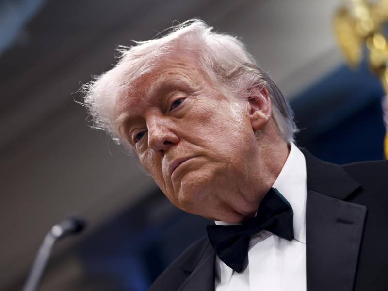El presidente de Estados Unidos, Donald Trump, durante una rueda de prensa.
