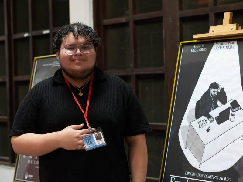 Alex Lorenzo Araujo, cineasta y joven universitario de la Usap, aspira a representar a Honduras en festival internacional.