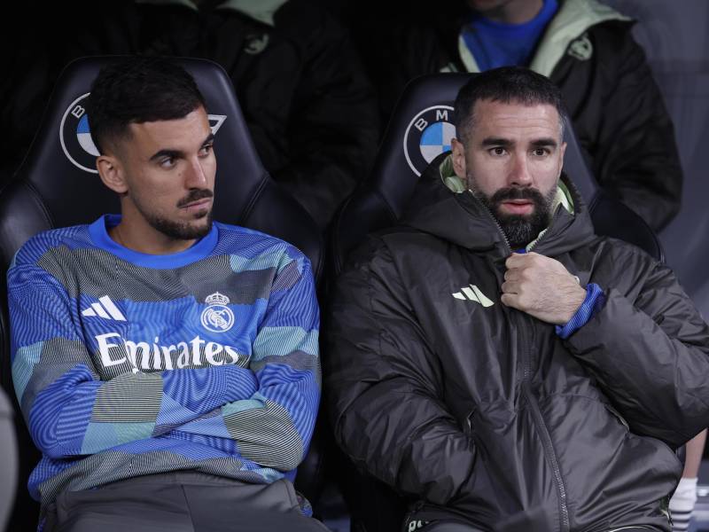 Carvajal no ha jugado en los recientes partidos del Real Madrid.