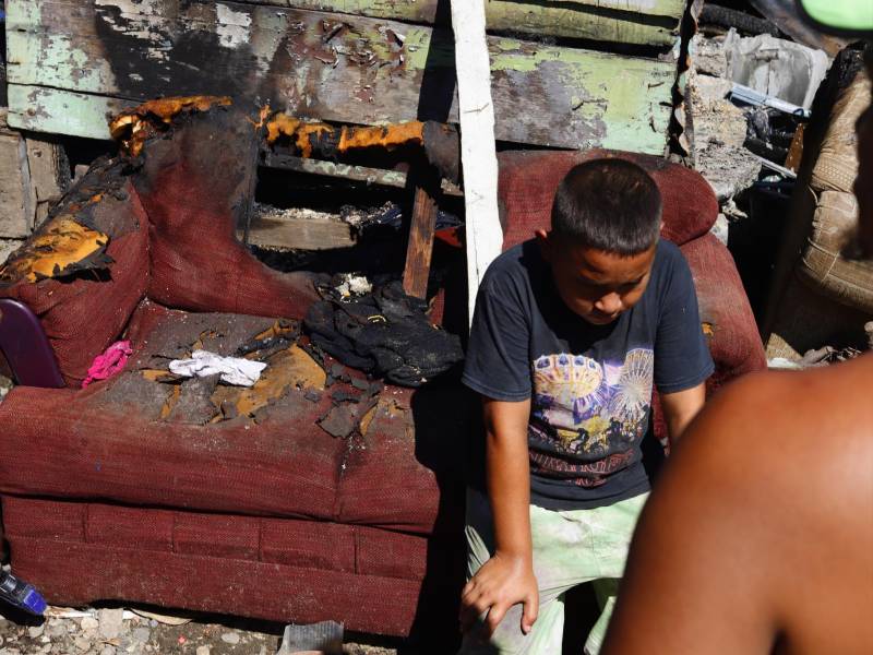 Las pertenencias de los hermanos Cortés Mejía quedaron destruidas.