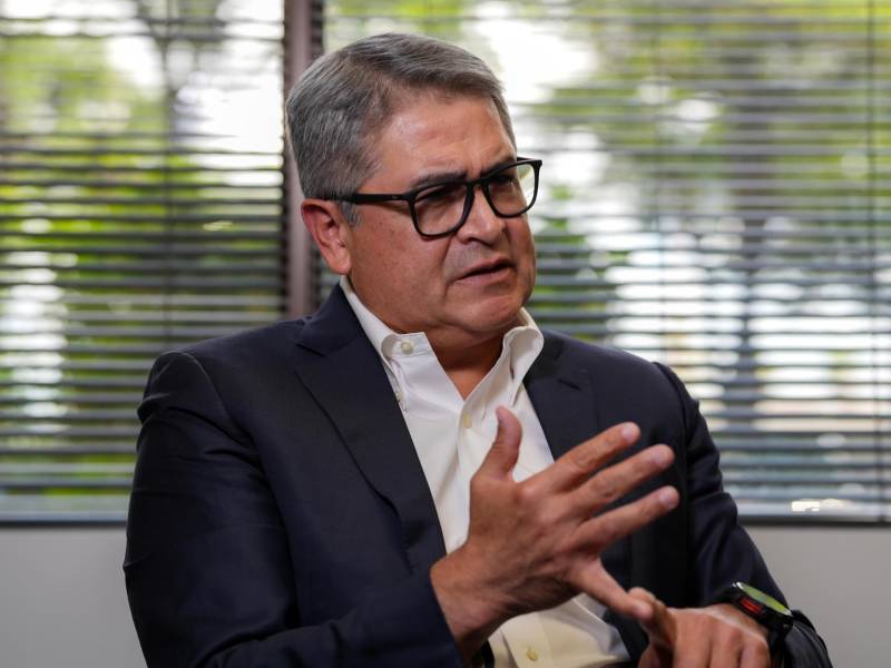 Fotografía de archivo del expresidente de Honduras (2014-2022), Juan Orlando Hernández. EFE/ Alberto Boal