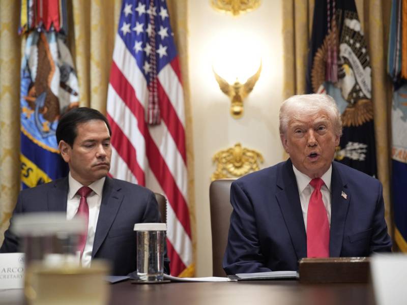 Marco Rubio y Donald Trump en una fotografía de archivo.