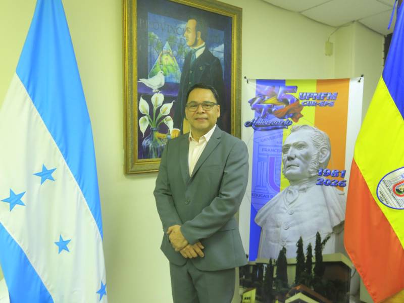 Jaime García, rector de la UPNFM en San Pedro Sula.