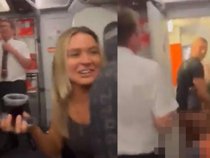Video: Sorprenden a una pareja en el baño de un avión