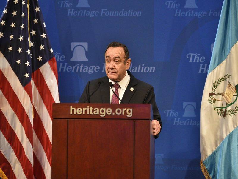 El presidente de Guatemala, Alejandro Giammattei.