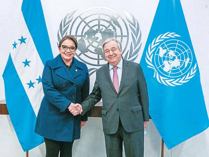 <b><span class=mln_uppercase_mln>Acuerdo.</span></b> El 15 de junio de 2022, la presidenta Xiomara Castro y la Organización de las Naciones Unidas firmaron el memorándum.