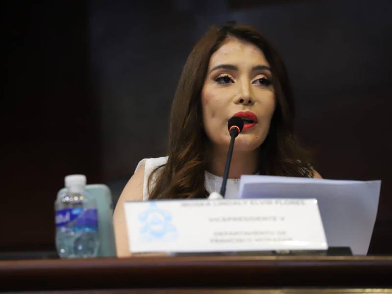 La diputada del Partido Salvador de Honduras (PSH), Iroshka Elvir.