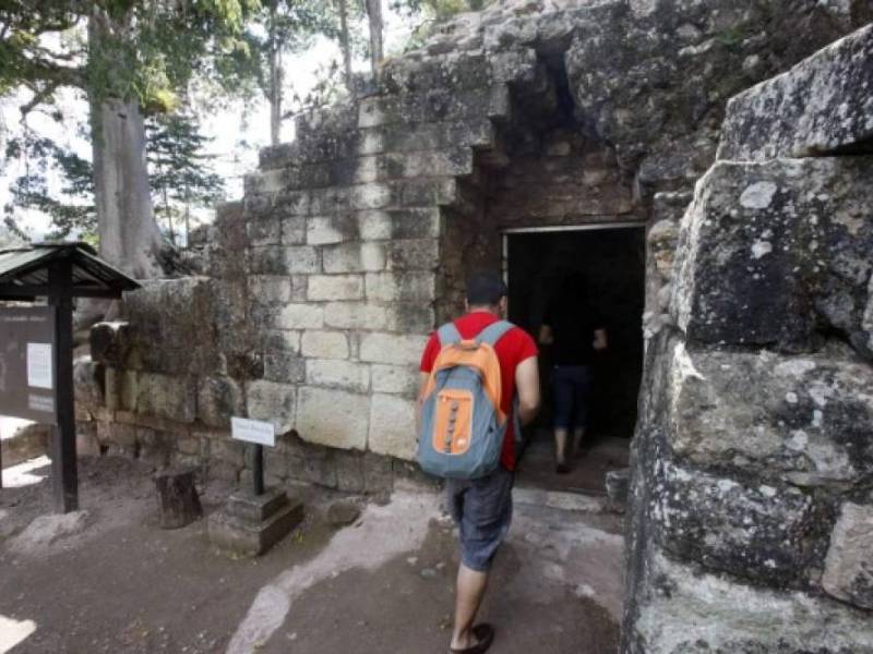 La entrada a los túneles que conducen al Templo Rosalila.