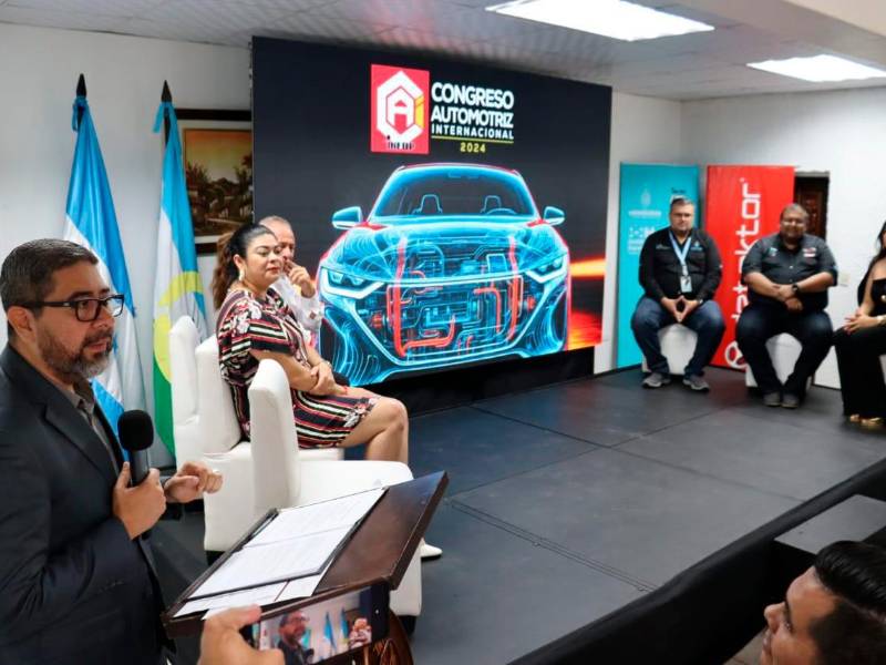 <b><span class=mln_uppercase_mln>Presentación.</span></b> El director ejecutivo del Infop, Carlos Suazo, durante conferencia de prensa.