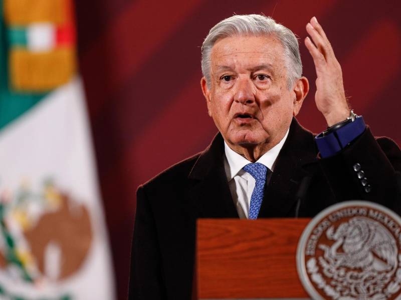 El presidente de México, Andrés Manuel López Obrador, participa en una rueda de prensa matutina hoy, en el Palacio Nacional de Ciudad de México.