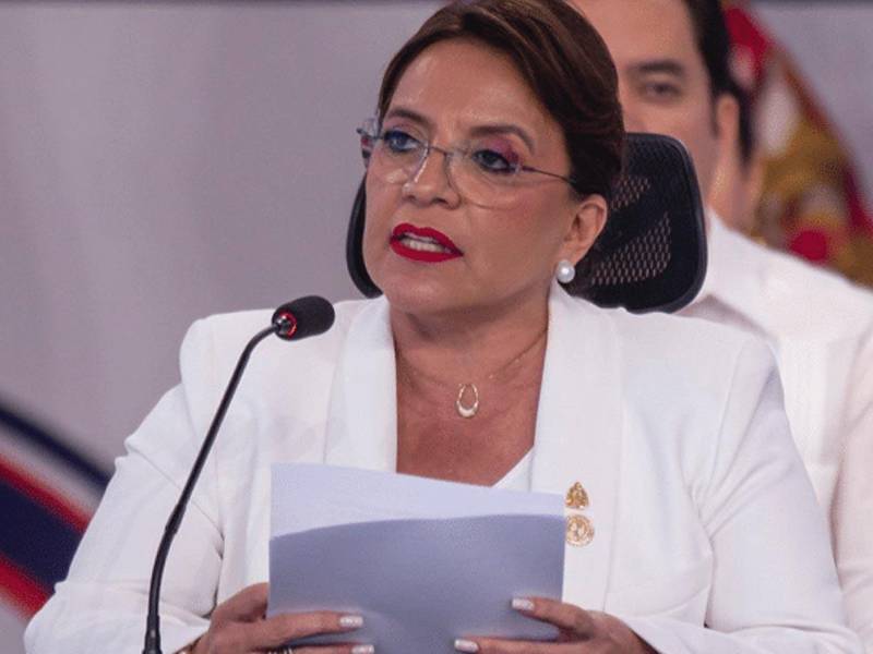 La presidenta hondureña Xiomara Castro.