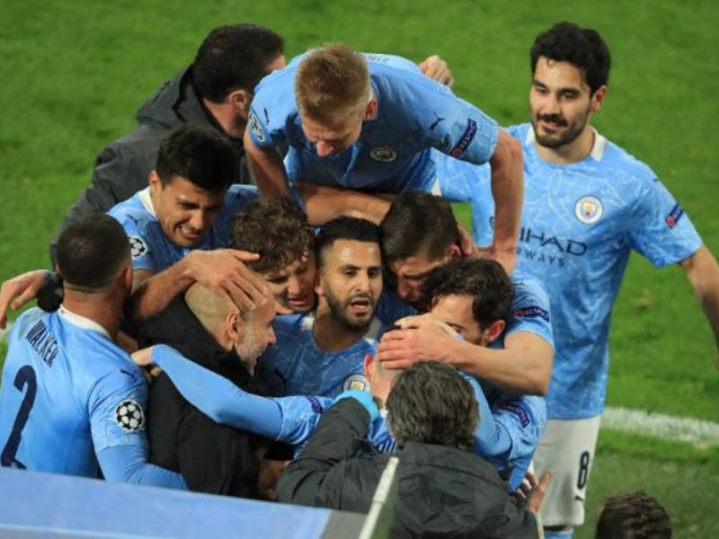 Manchester City supera por fin los cuartos y se cita con el PSG. Foto AFP.