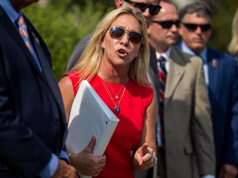 Fotografía de archivo de la republicana Marjorie Taylor Greene. EFE
