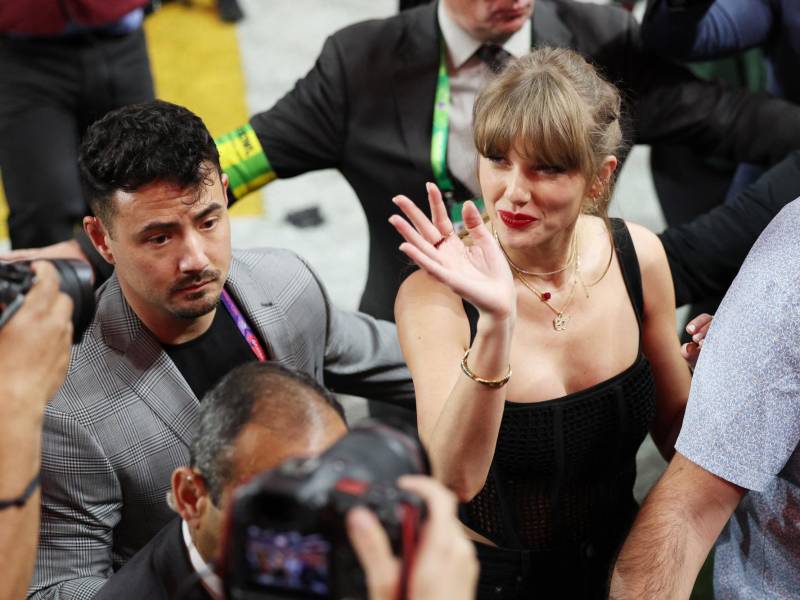 Taylor Swift en el Super Bowl, el pasado domingo.