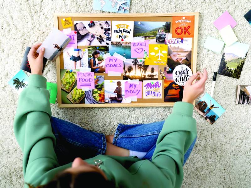 No todo lo propuesto en un vision board se puede cumplir, pero al menos le hace plantearse el por qué y qué cambios hacer.