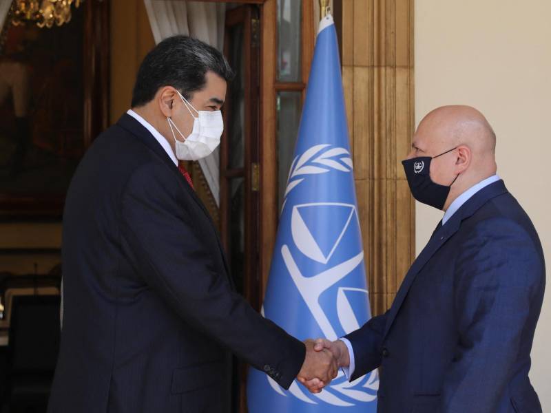 Maduro se reunió con el fiscal de la CPI, Karim Khan, antes del anuncio de la investigación.