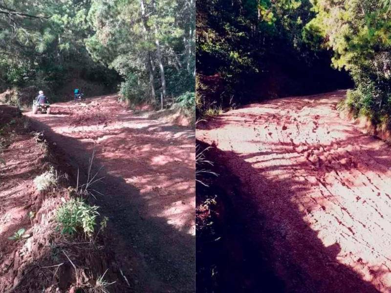 <b><span class=mln_uppercase_mln>Lamentable.</span></b> La lluvia mantiene en mal estado las vías.<span class=mln_uppercase_mln> </span>