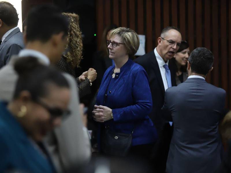 Fotografía muestra a la embajadora de Estados Unidos en Honduras, Laura Dogu, durante la instalación de la tercera legislatura del Congreso Nacional, el pasado 25 de enero de 2024.