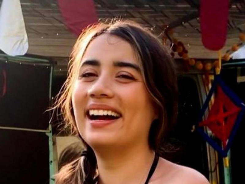 Foto en vida de María Fernanda Sánchez.