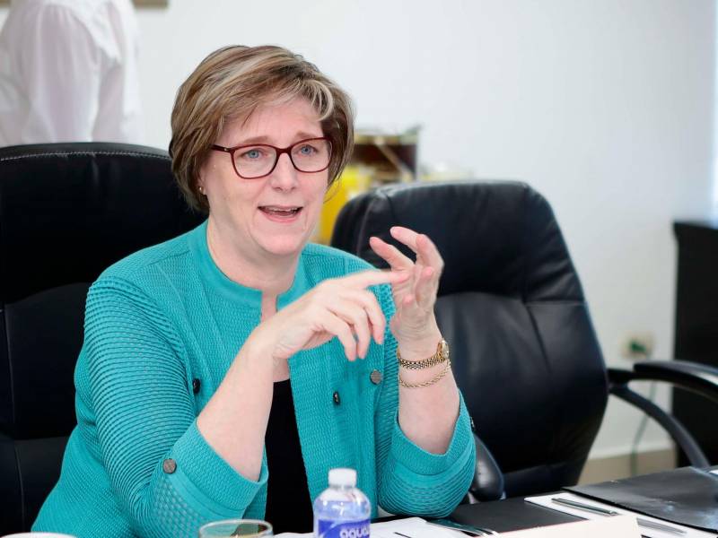 <b><span class=mln_uppercase_mln>Diplomática.</span></b> Laura Dogu es la embajadora de EUA.