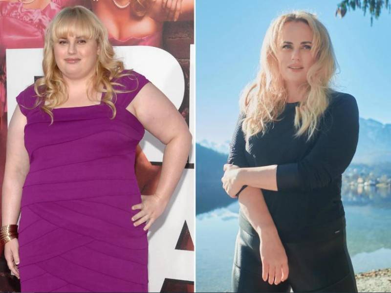 La actriz australiana Rebel Wilson antes y después de “Pitch Perfect”.