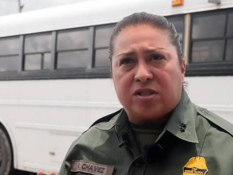 Gloria Chávez, jefa de la Patrulla Fronteriza.